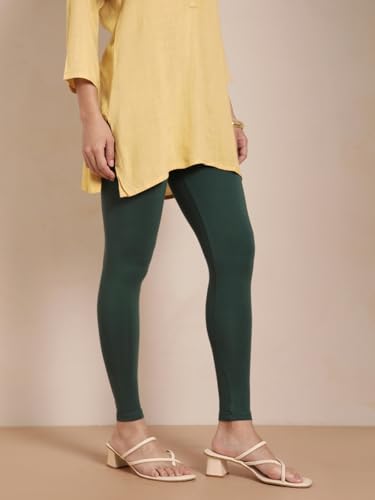 Image of TWIN BIRDS Women Viscose Ankle Leggings | Stretchable Kurti Wear Bottom