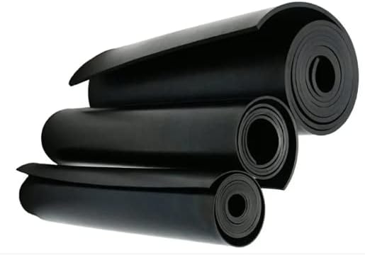 Grosor de 18 pulgadas (0.125 pulgadas) - Hojas y rollos de goma santopreno - Láminas, rollos y tiras de goma sólida para material de juntas,