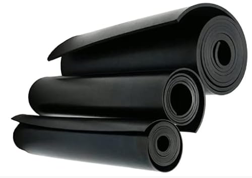 1/8" (0.125" / 3.1 mm) Thick - Santoprene Rubber Sheets and Rolls - Solid Rubber Sheets, Rolls & Strips for Gaskets Material, Weather Stripping, Flooring, Black&hellip; (1, 3 ft x 20 ft)