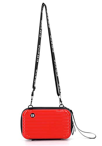 Eleccio Bella Bolso con Forma de Maleta Mini Bandolera ABS Mujer 1.4 Litros (Rojo) Cover