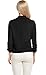 Women's Lightweight Ruched Sleeve Open-Front Blazer (S, Black)