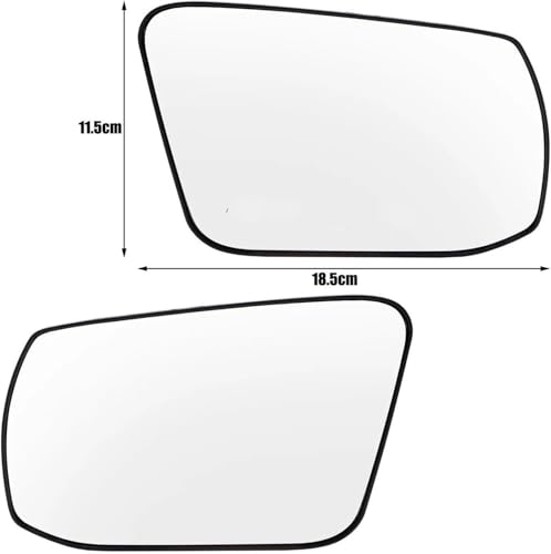 Espejo retrovisor para Nissan Altima 2013-2018 izquierdo que elimina puntos ciegos y vaho 3