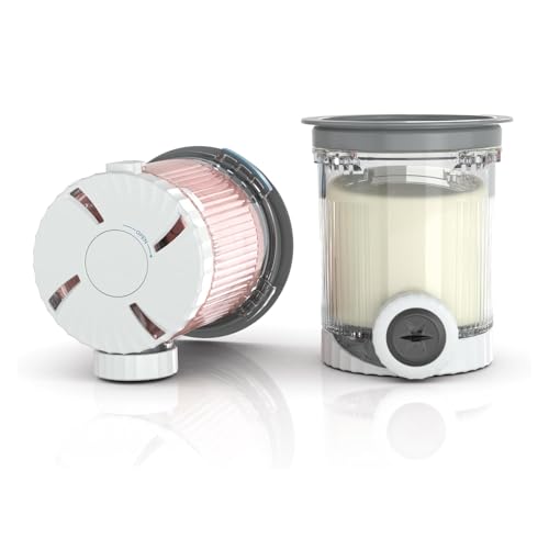 Swirl Pint and Lids Compatible with NC700 Series Ninja Swirl Ice Cream & Soft Serve Makers, BPA-Free...
