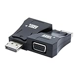 安心の日本企業 MSL FORCE DP (オス) to VGA (メス) 変換アダプタ uc09 1080p フルhd マルチディスプレイ対応 ディスプレイポート プロジェクター テレビ uc09 (1個)