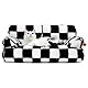 MEWOOFUN groß Katzenbett kleines Hundesofa Flauschig und waschbar Katzensofa Hundebett für Katzen, weich Katzenbett katzencouch mit Rutschfester Unterseite, Schachbrett 66x48cm