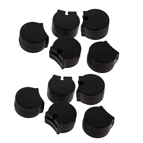 Levemolo Clarinet Saxophone Accessories 10pcs White Finger Rest Pads Clarinet Thumb Rest Sleeves Comfortable