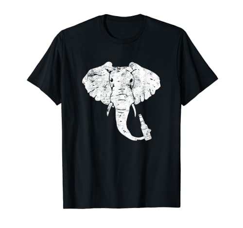 Beber cerveza elefante camiseta animal alcohol puerta trasera regalo Camiseta