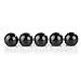5Pcs Bakelite Ball Gear Knob Black Round Spherical Knob Thermoset Ball Knob Ball Lever Knob Embedded Copper Nut BM6 * 25 Machine Tool Replacement