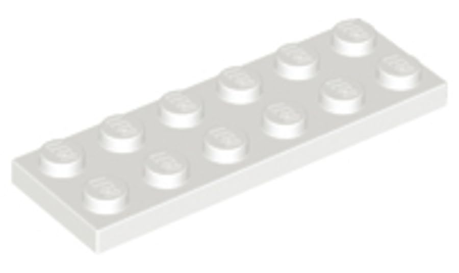 LEGO Plate 2 x 6 Part 3795 (White, 10, Bricks) โ image 1