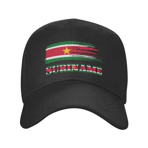KWQDOZF Casquette de Baseball Drapeau du Suriname pour Hommes et Femmes, Chapeau de Papa Classique réglable, Casquette de Camionneur pour la Course à Pied et Les activités de Plein air