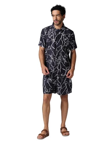 Image of Leriya Fashion Night Dress for Men || Rayon Multi Printed Night Dress for Men || Summer & Beach Wear for Men || Sleepwear Pajama Set for Men || Coord Set for Men