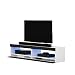 Produktbild Selsey TV-Lowboard, Weiß Matt/Schwarz Hochglanz, 100 cm