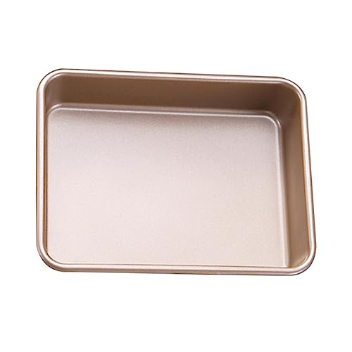 PRETYZOOM Square Non Stick Baking Pan for Home Use Cake Pan with Rounded Corners for Baking Bread and Cakes Resistant and Easy