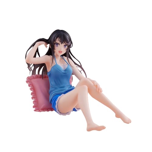 Mai Figur Anime Figuren Niedliches Cartoon Charakterfigur Modell PVC Mai Sitzhaltung Statue Sammlerstück Desktop Ornamente 10cm