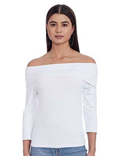 Image of United Colors of Benetton Women's Solid Regular Fit T-Shirt