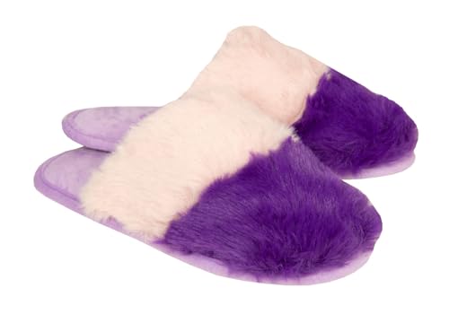 Chausson femme maison chaud pantoufle semelle rigide antidérapante HD085A