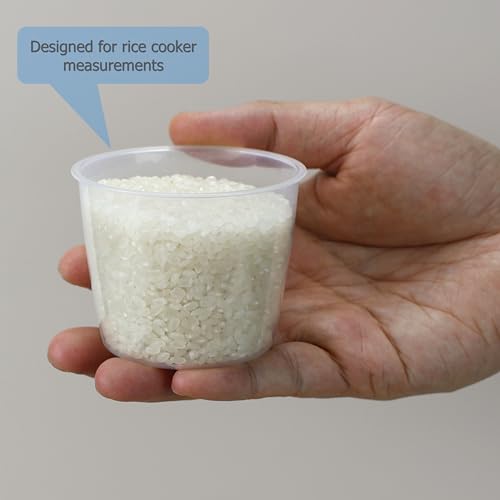 Set de 6 Vasos Medidores de Arroz Plástico Transparente 160 ml miniatura 5