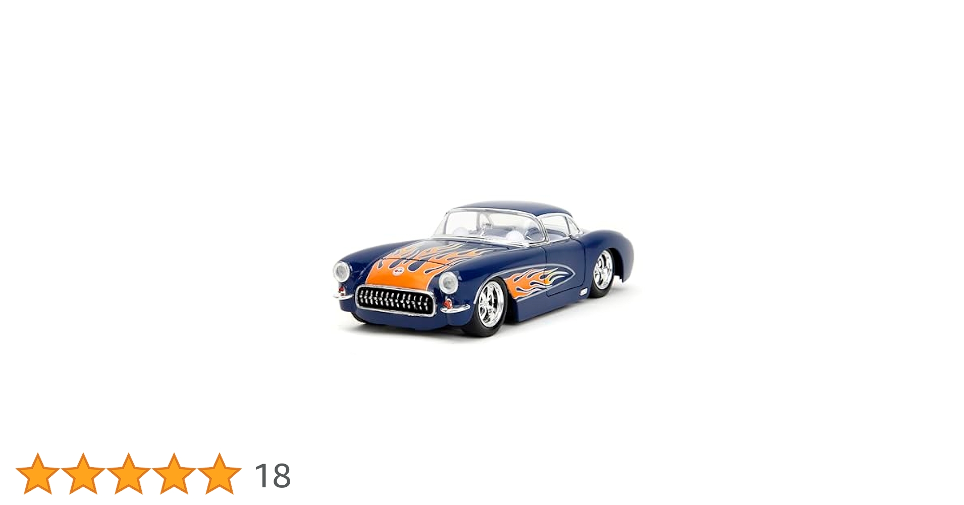 幻　JADATOYS 57 CORVETTE　WAVE11 1957 Chevrolet Corvette Black w/White Top and Wolfman