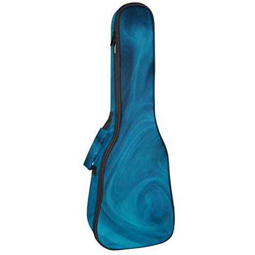 Sac pour ukulélé ténor rembourré et étanche bleu magique pour concert