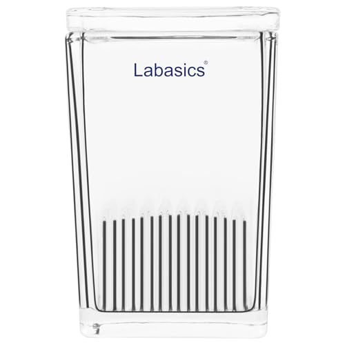 Labasics Glass TLC Developing Tank, Square, Lab Equipment for Thin Layer Chromatography, Corrosion Resistance