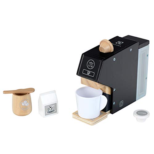 Macchinetta Del Caffè Giocattolo Per Bambini + Registratore Di Cassa, 16 Accessori, Tazze Che Cambiano Colore Con Acqua Calda, Luci E Suoni, Rosa