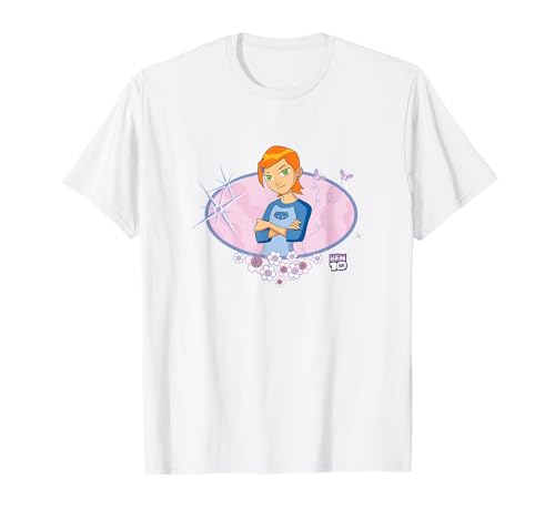Ben 10: Alien Force Kid Gwen Tennyson Floral Portrait T-Shirt