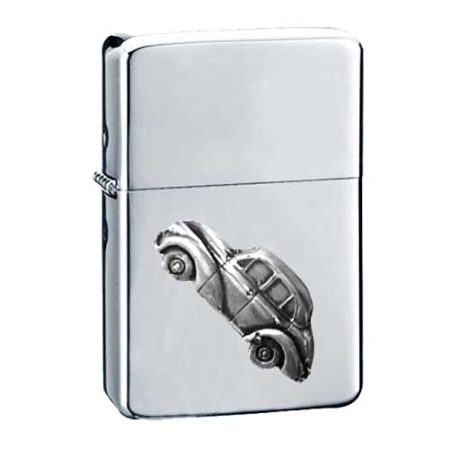 Briquet tempête Morris Minor essence : l'accessoire de poche argenté pour vos sorties
