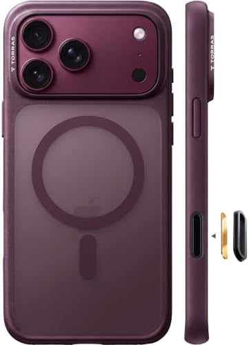 TORRAS Guardian-Mag für iPhone 18 Pro Max Hülle für MagSafe Case, Burgunder | Superstarke Magnetkraft, Militärschutz, kratzfest, langlebig, Kameratasten-Schutz, Handyhülle für iPho