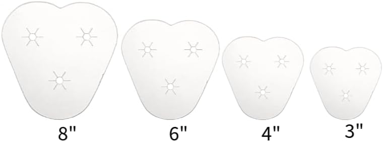 Heart Shaped Mum Backer Paper Disc Homecoming Mum Supplies (3, 6")