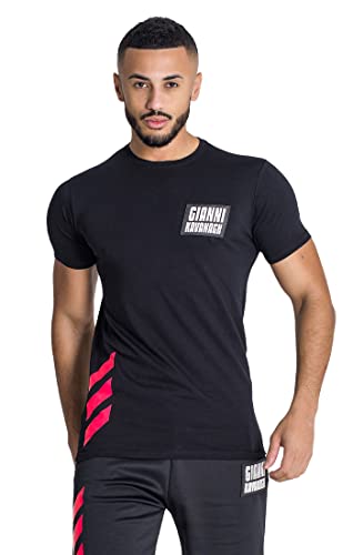 T-Shirt Homme Cyber Gianni Kavanagh Noir Idéal pour vos Sorties Urbaines