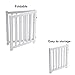 LZRS 2-Panel Wooden Free Standing Foldable Dog Gate Indoor – Solid Hardwood 24