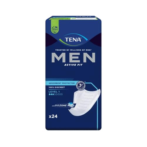 TENA Men Active Fit Level 1 - Compresas para incontinencia (6 x 24 unidades)