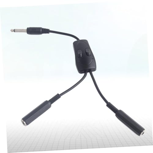 Adaptador de clips para cables duradero con interruptores dúplex y cable flexible negro 3