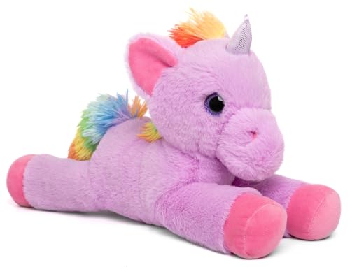 Image of Mirada Floppy Unicorn Soft Toy Purple | Magical Unicorn Plush Gift for Girls & Kids | Cute Animal Soft Toys for Kids, Stuffed Animals, Cuddle Toy, Baby Gift, Plush Toy for Girls & Boys | 45cm