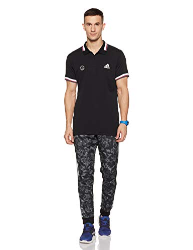 Image of adidas Men's Striped Regular Fit Polo Shirt