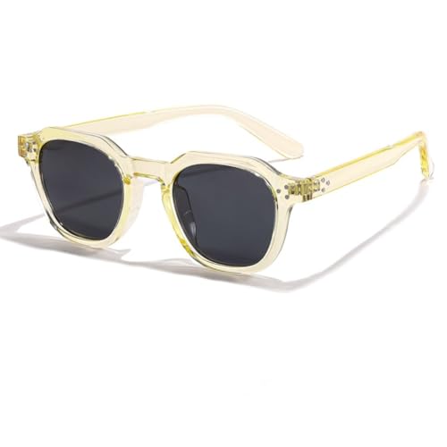 Lunettes de soleil polarisées à monture ronde anti-éblouissement