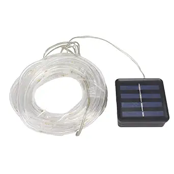 UBERSWEET String String Lights, Solar String String Lights High Brightness Long Lifespan Wide Applications Balcony Solar Power Panel (White Light)