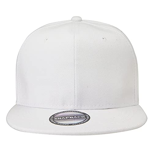 Classic Snapback Hat Cap Hip Hop Style Flat Bill Blank Solid Color Adjustable Size