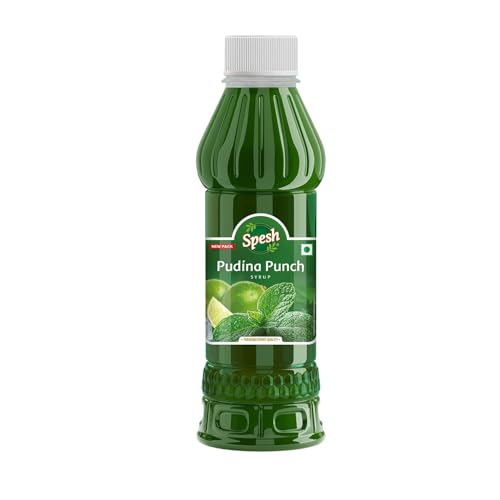 Image of SPESH Pudina Punch Drink | Fresh Mint | Refreshing | Sharbat | Pudina Mojito | Cool summer | Cooling Mint Drink Flavorful | Natural ingredients | Pudina | Healthy Refreshment | 700 ML