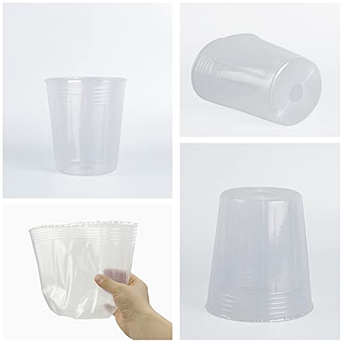 36 Pack Plant Nursery Pots Clear Plastic Orchid Pots With Holes Transparent Plant Flower Pots Plastic Gardening Pot With Drainage Hole For Indoor Outdoor, 6/ 4/ 3 Inch, With Plant Labels #TOP1