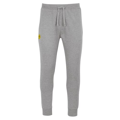 Borussia Dortmund BVB Jogging Pants Logo Grey Size S, Grau