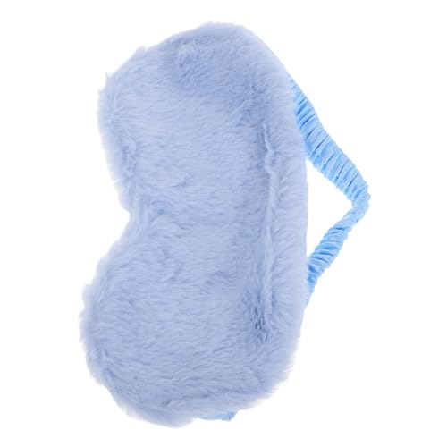 HAMPPLIES ぬいぐるみ素材のかわいいブルーアイマスク 立体型遮光設計で快適な睡眠を実現 女子旅や昼寝にな柔らかい睡眠カバー