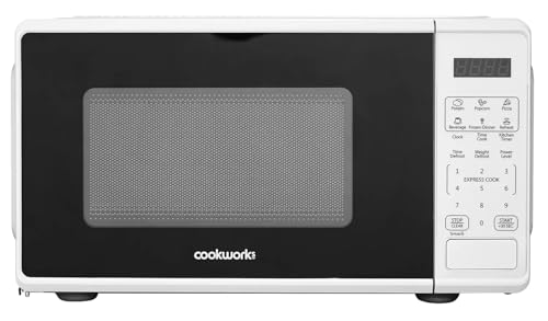 Microondas Digitales, 700W, Express Cook, Blanco
