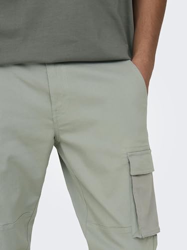 Only & Sons Herren Onscam Stage Cuff Pk 6687 Noos Cargohose, Wrought Iron,29W / 32L – Ansicht 6
