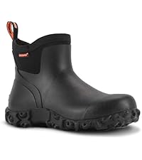 Amazon.com | Showave Men's Ankle Rain Boots Waterproof Rubber