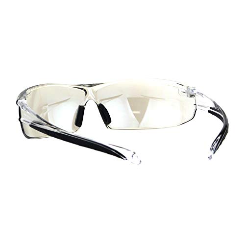 PASTL ANSI Z87+ U6 Protective Safety Glasses Clear Lens Light Wrap Around Frame3