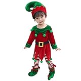 Ywmsfl Christmas Dwarf Cosplay Outfit With Suits Hat And For Boy Girl Birthday Dress Up Comfortable Clothing