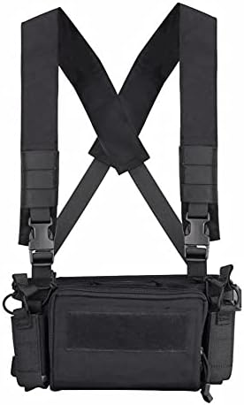 OAREA Camouflage Quick Release Tactical Vest Airsoft Ammo Chest Rig 5.56 9mm Magazine Carrier Combat Tactical Military