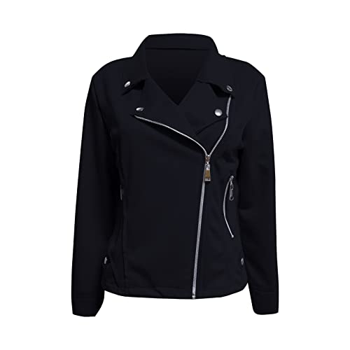 Cropped Biker Moto Jacket Women Faux Suede Motorcycle Jackets Lapel Zipper Slim Short Jacket Solid Long Sleeve Outwear4
