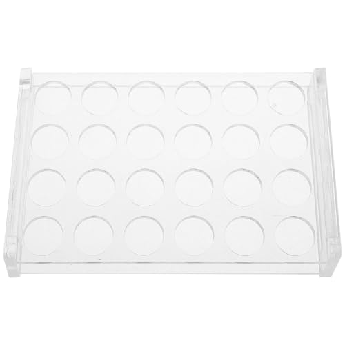 TIDTALEO 実験用サンプル瓶ラック 孔 径対応 アクリル製 多機能収納スタンド コンパクト設計でカウンターや棚に 試験管やリップ等の展示に対